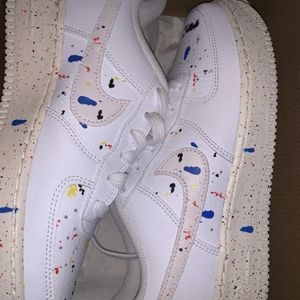 paint Slattery air force ones